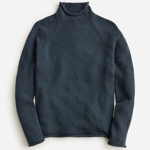 J. Crew 1988 Heritage Marled Cotton Rollneck™ Sweater Blue Green Men's Small